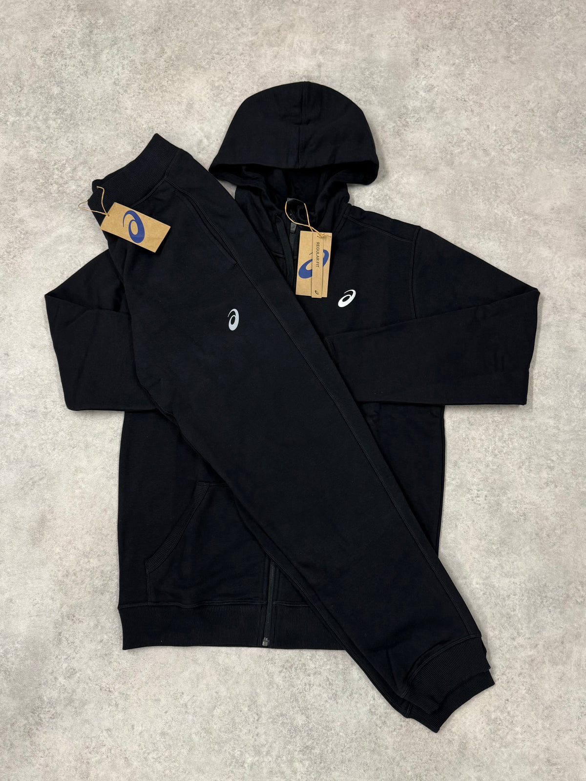 ASICS Fleece Tracksuit - Black