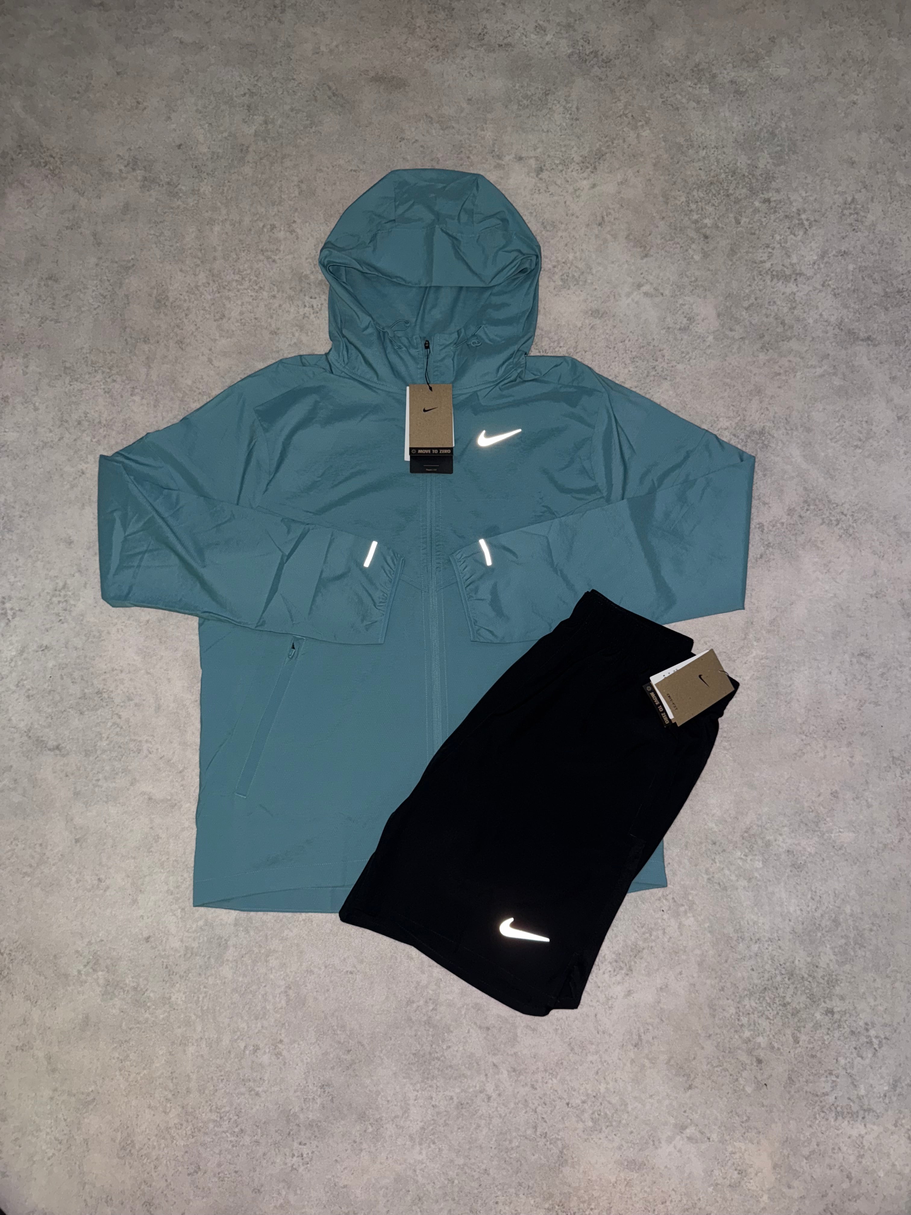 Nike Windrunner/short set - Teal/Black