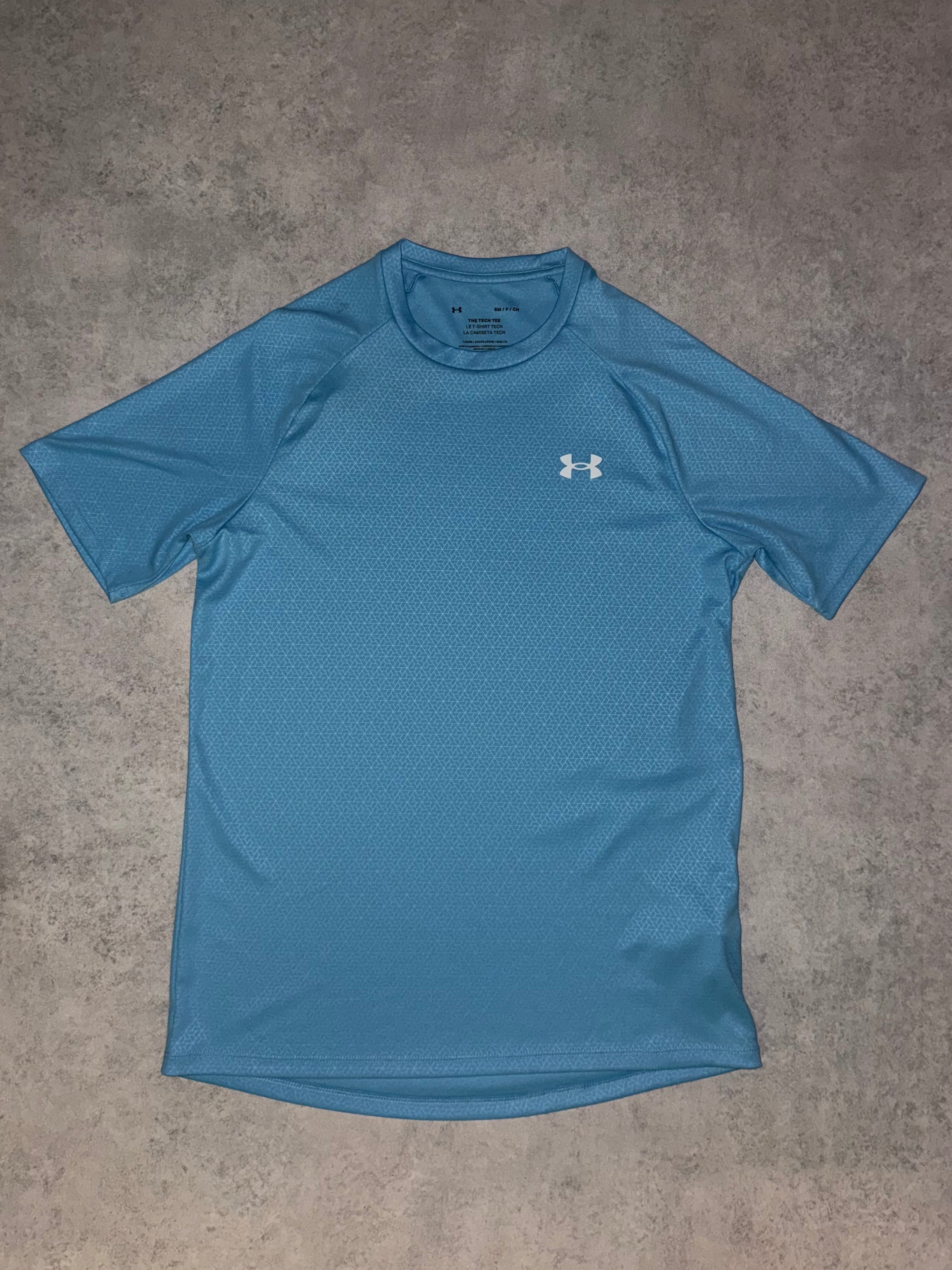 Under Armour Textured T Shirt - Light Blue