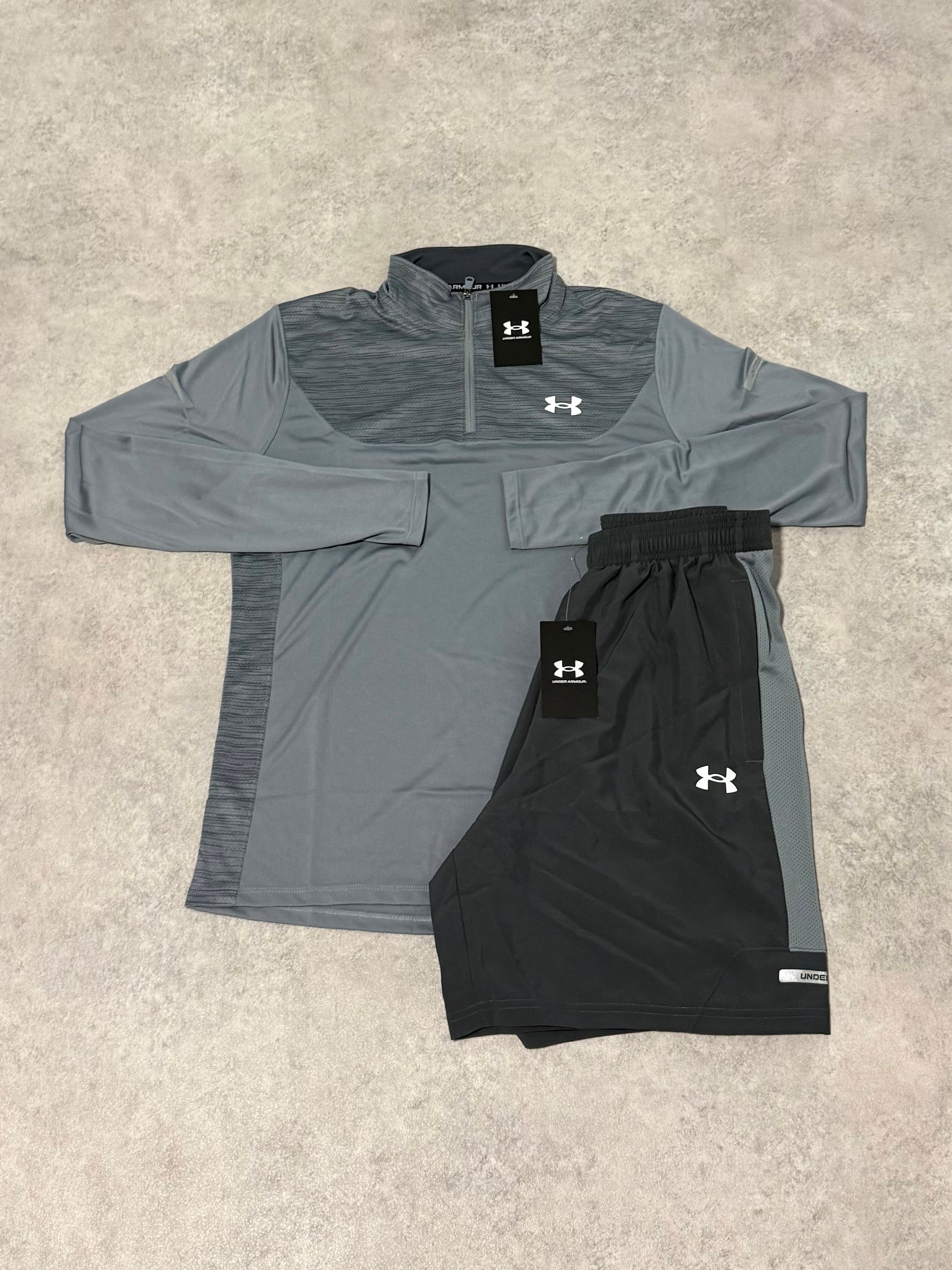 Under Armour 1/4 Zip Set - Grey