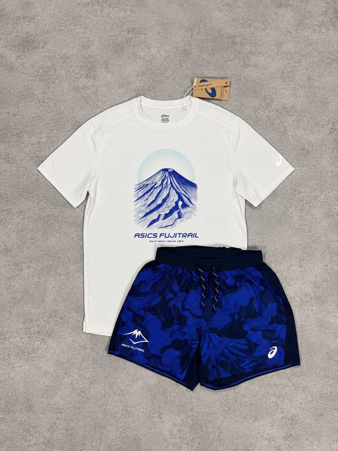 ASICS Fujitrail Set - White Navy